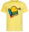Мужская футболка Doodle jumр ракета Лимонный фото