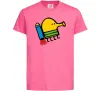 Детская футболка Doodle jumр ракета Ярко-розовый фото