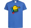 Детская футболка Doodle jumр ракета Ярко-синий фото