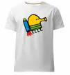 Чоловіча преміум футболка Doodle jumр ракета Білий фото