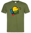 Мужская футболка Doodle jumр ракета Оливковый фото
