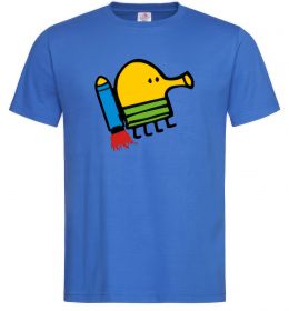 Мужская футболка Doodle jumр ракета