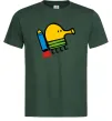 Мужская футболка Doodle jumр ракета Темно-зеленый фото