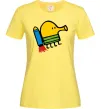 Женская футболка Doodle jumр ракета Лимонный фото