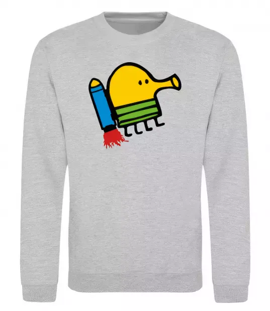 Світшот Doodle jumр ракета Сірий меланж фото