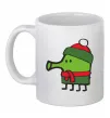 Чашка керамічна Doodle jumр Новий рік Білий фото
