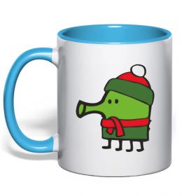 Чашка с цветной ручкой Doodle jumр Новий рік