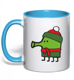 Чашка с цветной ручкой