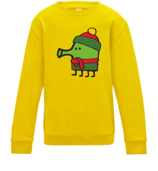 Дитячий світшот Doodle jumр Новий рік Сонячно жовтий фото