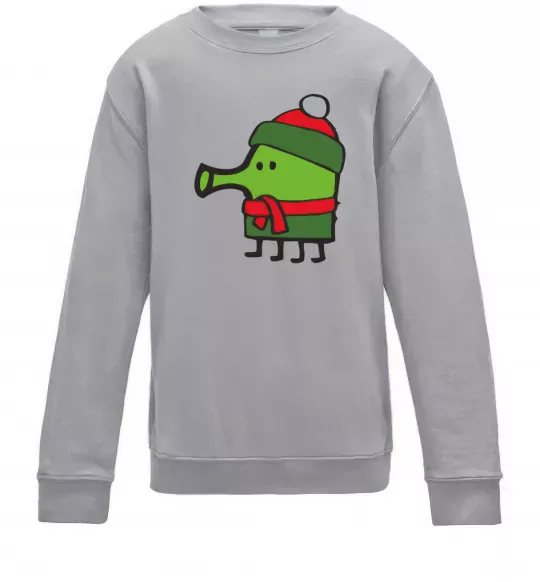 Дитячий світшот Doodle jumр Новий рік Сірий меланж фото