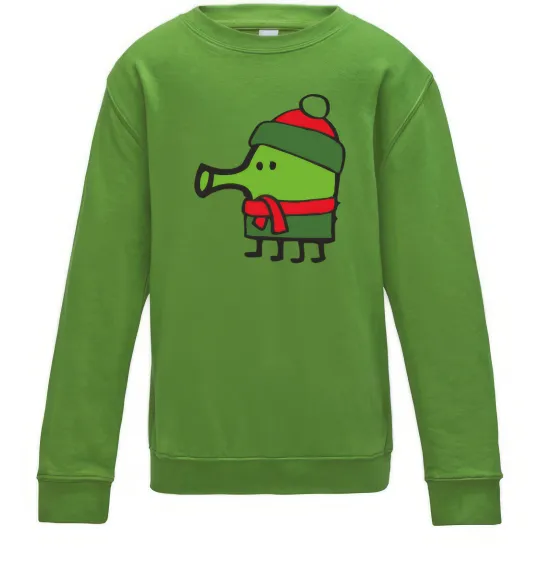 Дитячий світшот Doodle jumр Новий рік Лаймовий фото