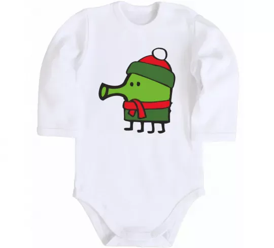 Детский боди Doodle jumр Новий рік Белый фото
