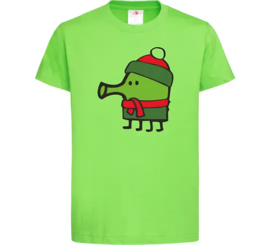 Дитяча футболка Doodle jumр Новий рік Лаймовий фото