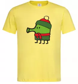 Мужская футболка Doodle jumр Новий рік Лимонный фото