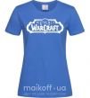 Женская футболка World of Warcraft Ярко-синий фото