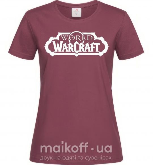 Женская футболка World of Warcraft Бордовый фото