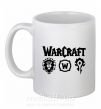 Чашка керамічна Warcraft symbols Білий фото
