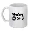 Чашка керамічна Warcraft symbols Білий фото
