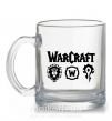 Чашка скляна Warcraft symbols Прозорий фото