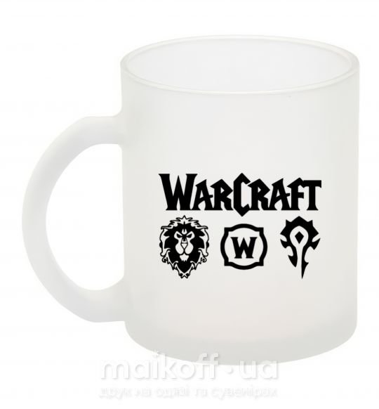 Чашка скляна Warcraft symbols Фроузен фото