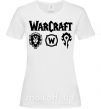 Женская футболка Warcraft symbols Белый фото