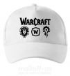 Кепка Warcraft symbols Білий фото