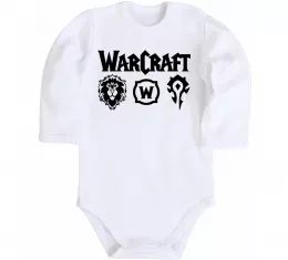 Детский боди World of WarCraft WoW Белый фото
