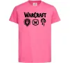 Детская футболка Warcraft symbols Ярко-розовый фото