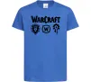 Детская футболка Warcraft symbols Ярко-синий фото