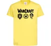 Детская футболка Warcraft symbols Лимонный фото