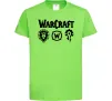 Детская футболка Warcraft symbols Лаймовый фото