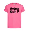 Детская футболка Warcraft symbols Ярко-розовый фото