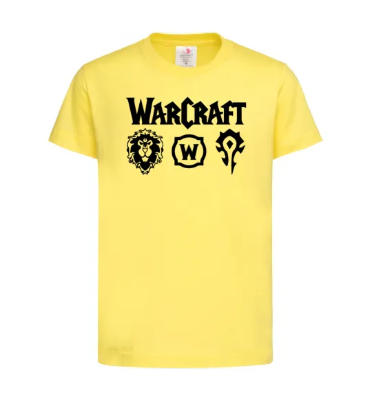 Детская футболка Warcraft symbols Лимонный фото