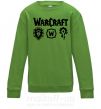 Детский Свитшот Warcraft symbols Лаймовый фото
