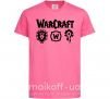 Дитяча футболка Warcraft symbols Яскраво-рожевий фото