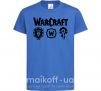 Дитяча футболка Warcraft symbols Яскраво-синій фото