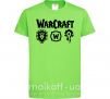 Дитяча футболка Warcraft symbols Лаймовий фото