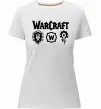 Женская премиум футболка Warcraft symbols Белый фото