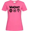 Жіноча футболка Warcraft symbols Яскраво-рожевий фото