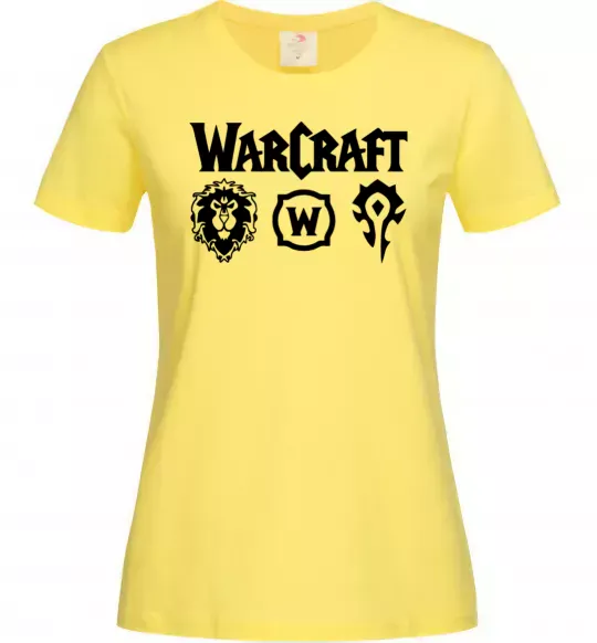 Жіноча футболка Warcraft symbols Лимонний фото