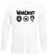 Лонгслів Warcraft symbols Білий фото