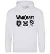 Мужская толстовка (худи) Warcraft symbols Серый меланж фото