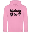 Жіноча толстовка (худі) Warcraft symbols Рожевий фото