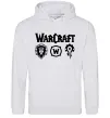 Женская толстовка (худи) Warcraft symbols Серый меланж фото