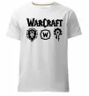 Мужская премиум футболка Warcraft symbols Белый фото