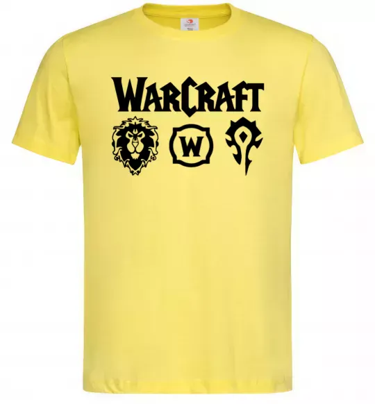 Мужская футболка Warcraft symbols Лимонный фото