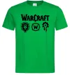 Мужская футболка Warcraft symbols Зеленый фото