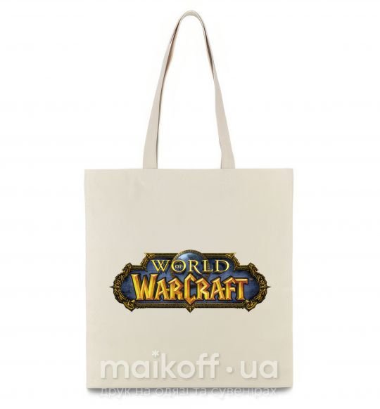 Еко-сумка Warcraft color logo Бежевий фото