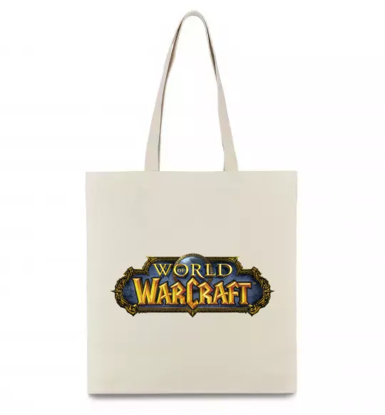 Еко-сумка Warcraft color logo Бежевий фото