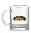 Чашка скляна Warcraft color logo Прозорий фото